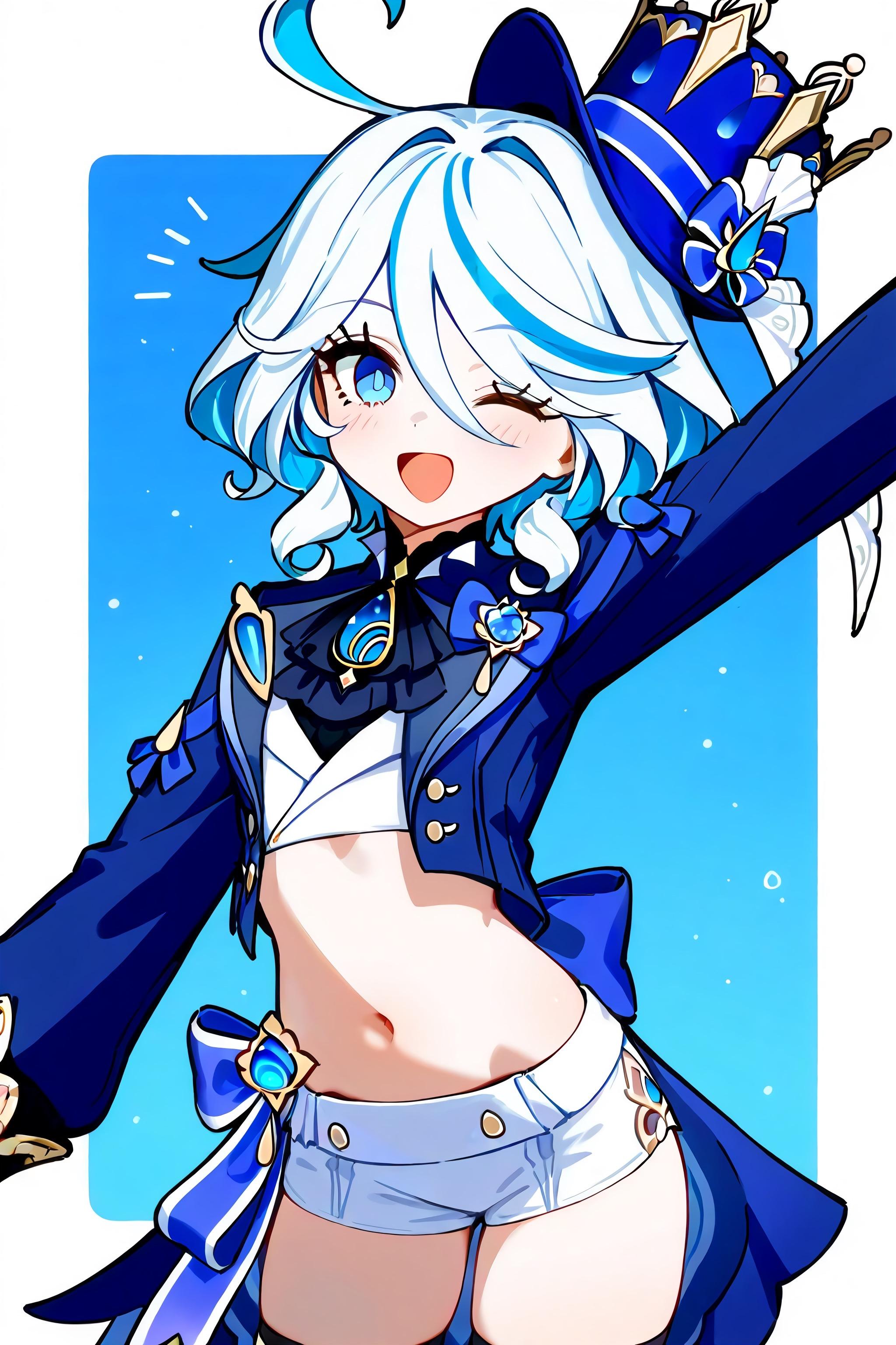 へそ出しフリーナ