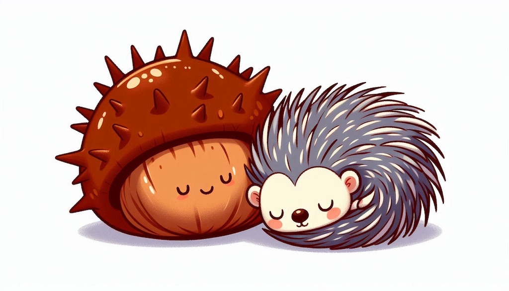 いがぐりとヤマアラシ