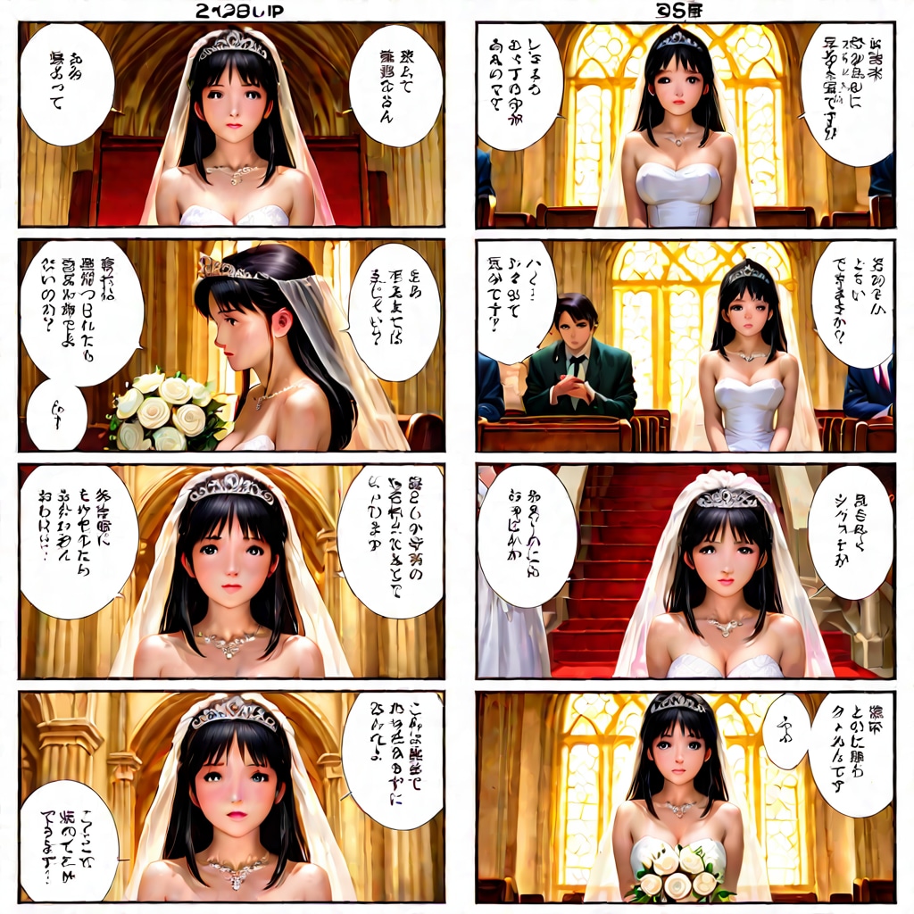 謎のちちぷい語で書かれたジューンブライド漫画