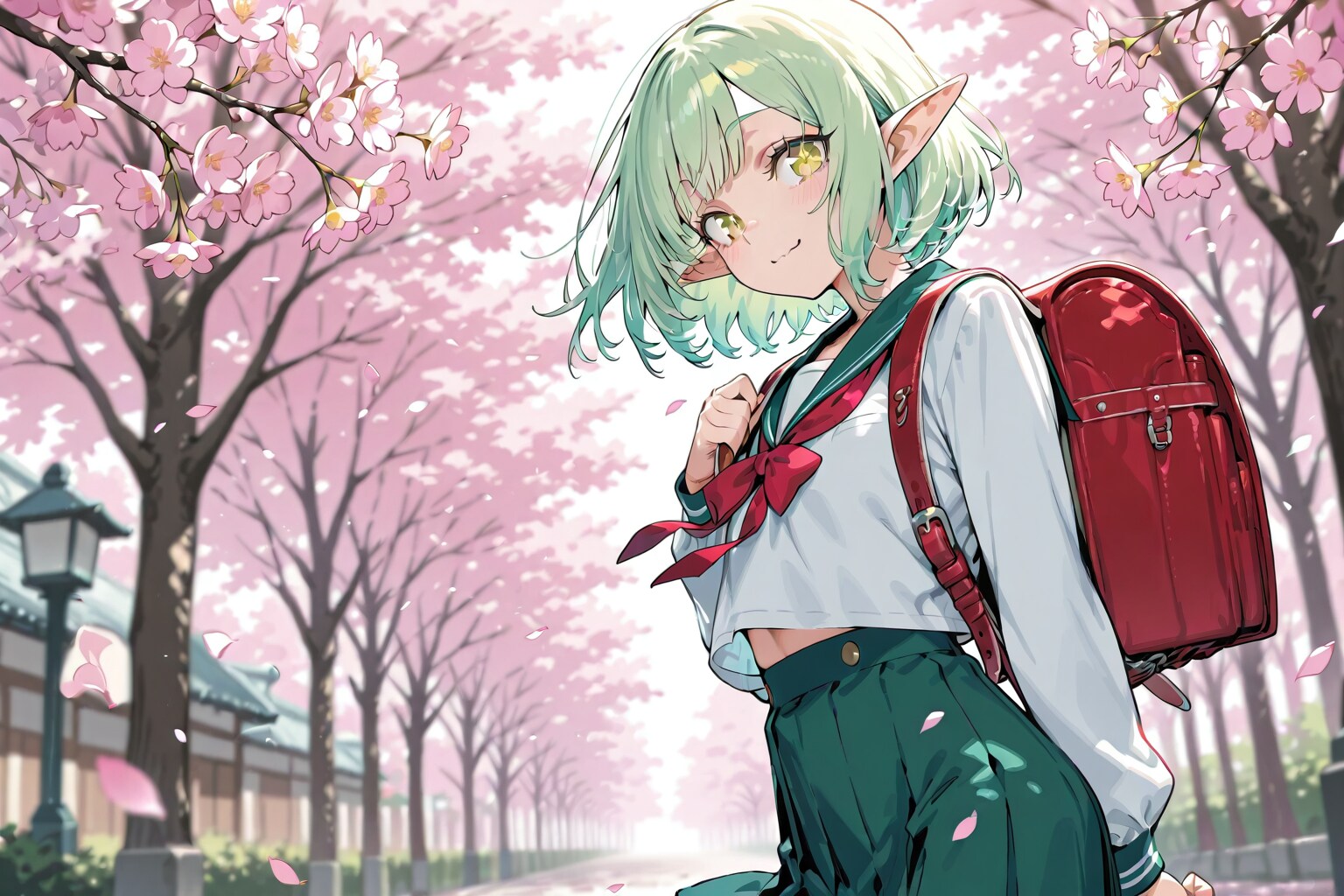 入学するエルフの女の子 | の人気AIイラスト・グラビア