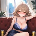 お姉さんと宅飲み 3枚目