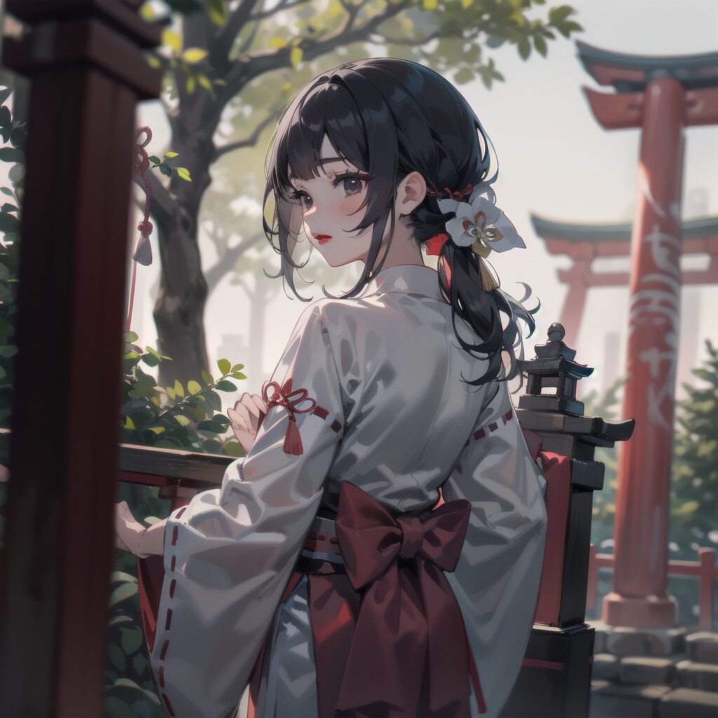 神社の巫女