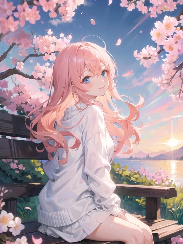 来年も一緒にお花見しようね。