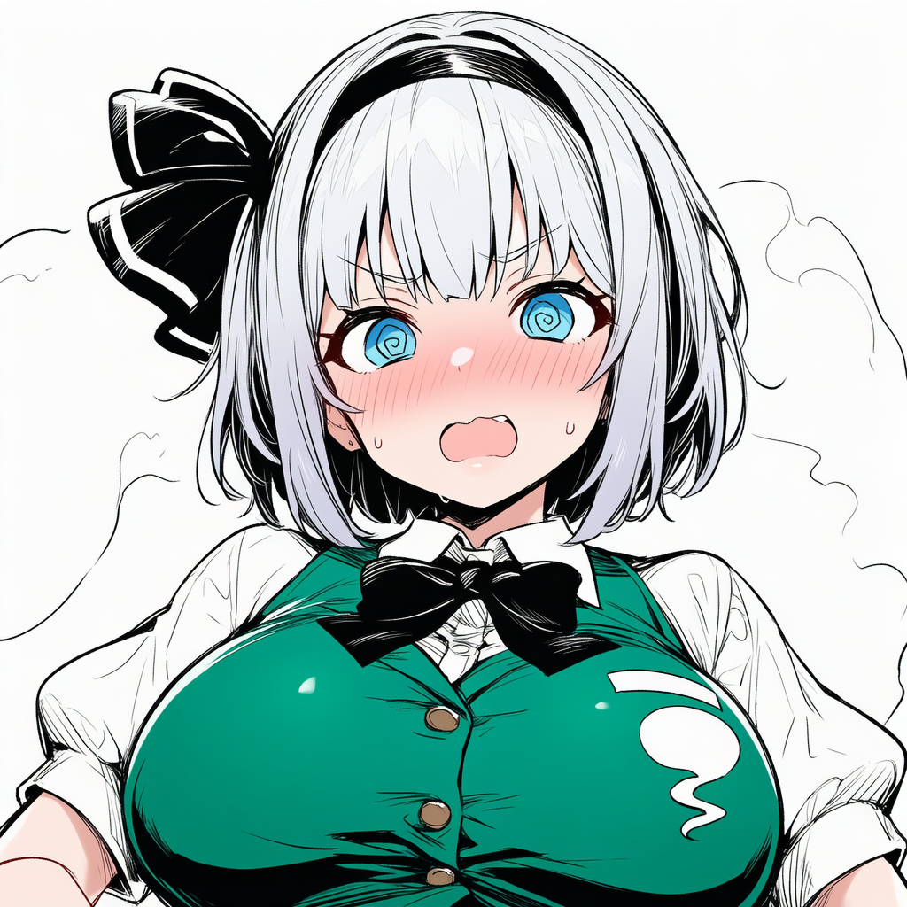 お目目ぐるぐる巨乳妖夢ちゃん