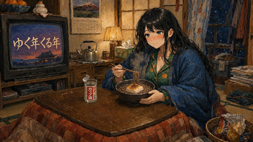 昭和の年越し（チャットGPT）