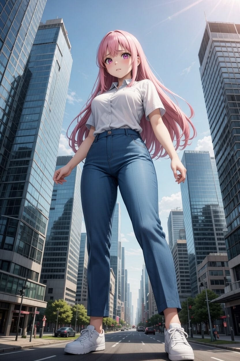 巨大化 | の人気AIイラスト・グラビア