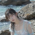 ブルーの水着 8枚目