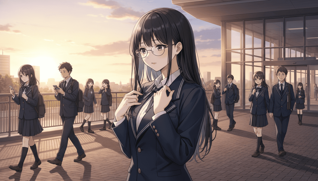 制服少女の下校風景