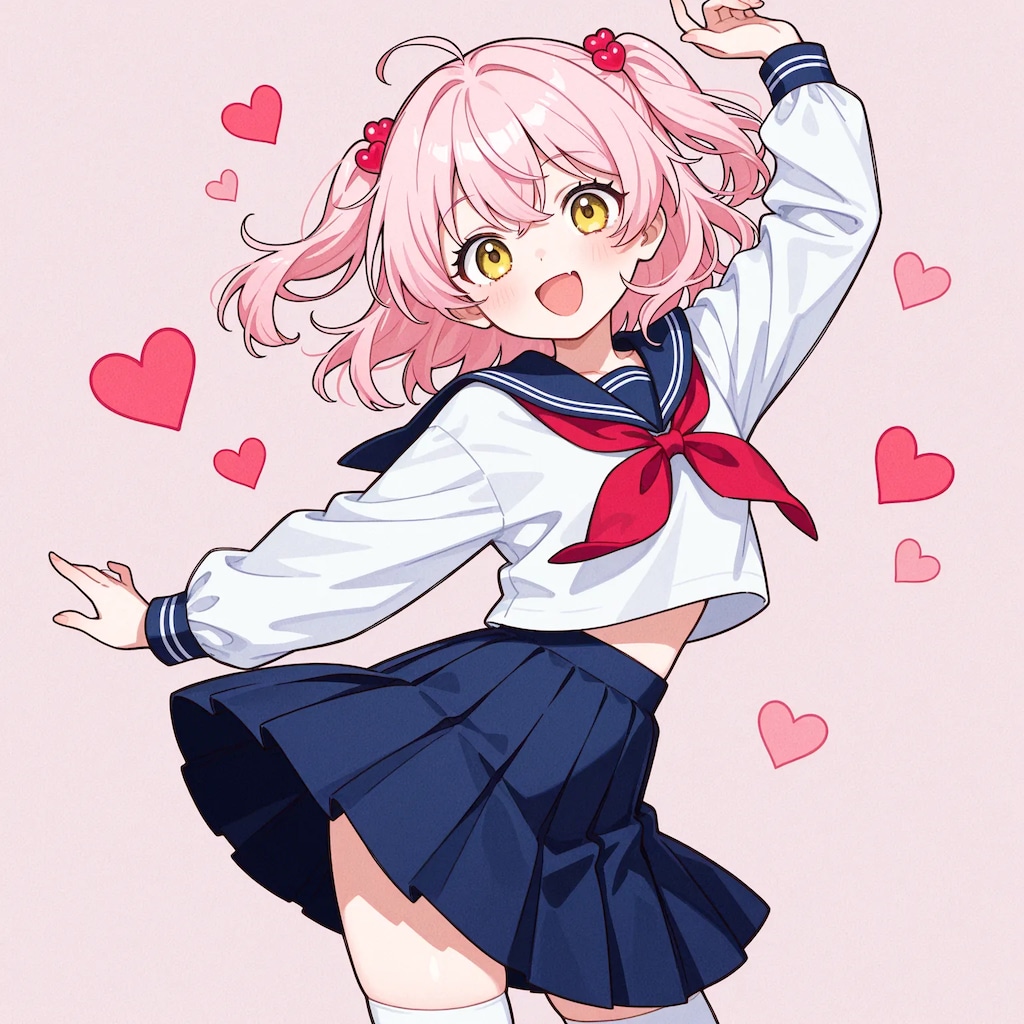 セーラー服でダンス