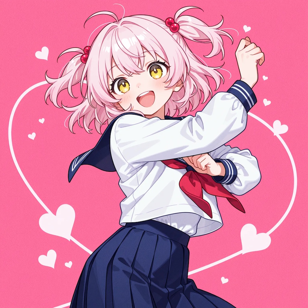 セーラー服でダンス