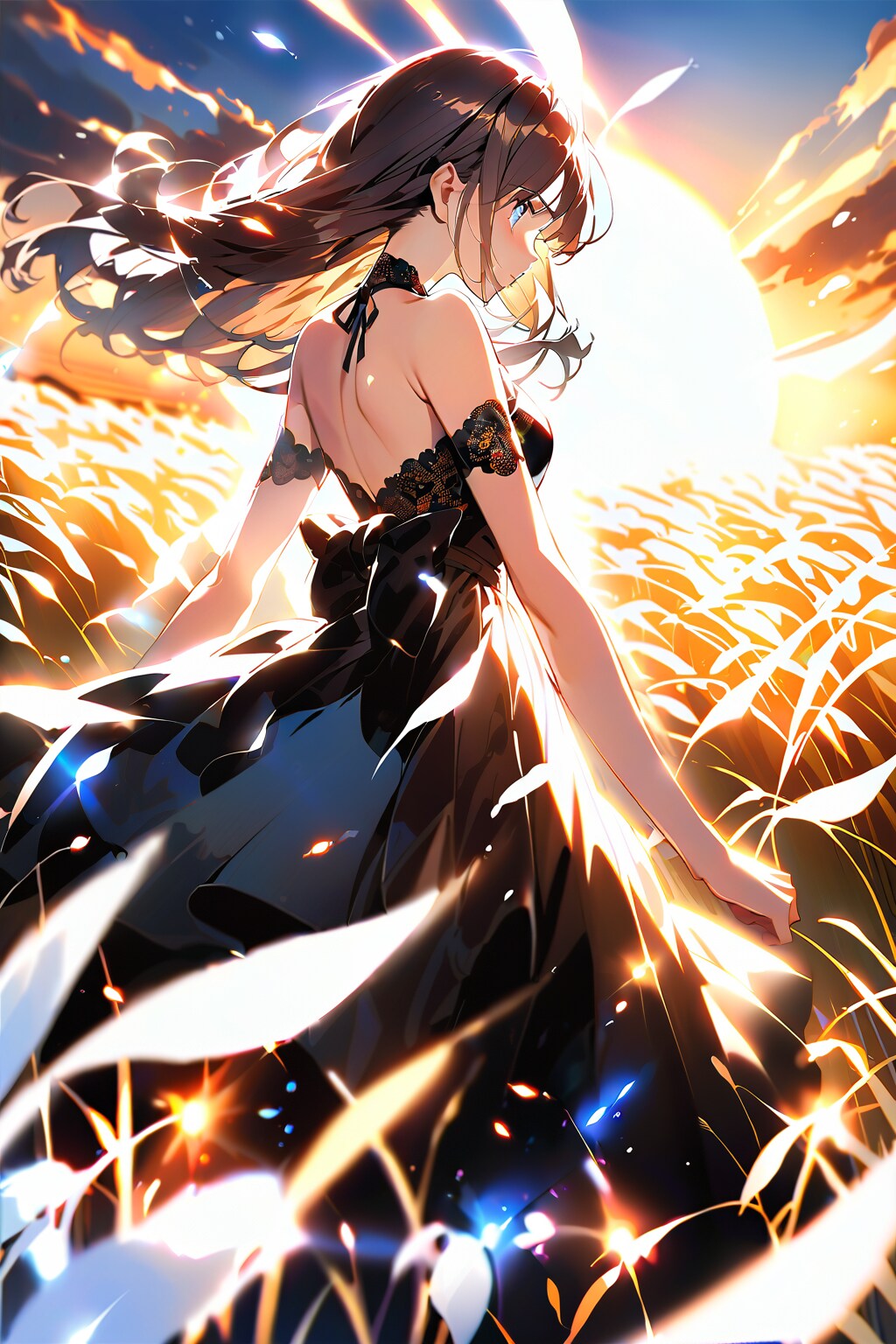 黄金の夕日 | の人気AIイラスト・グラビア