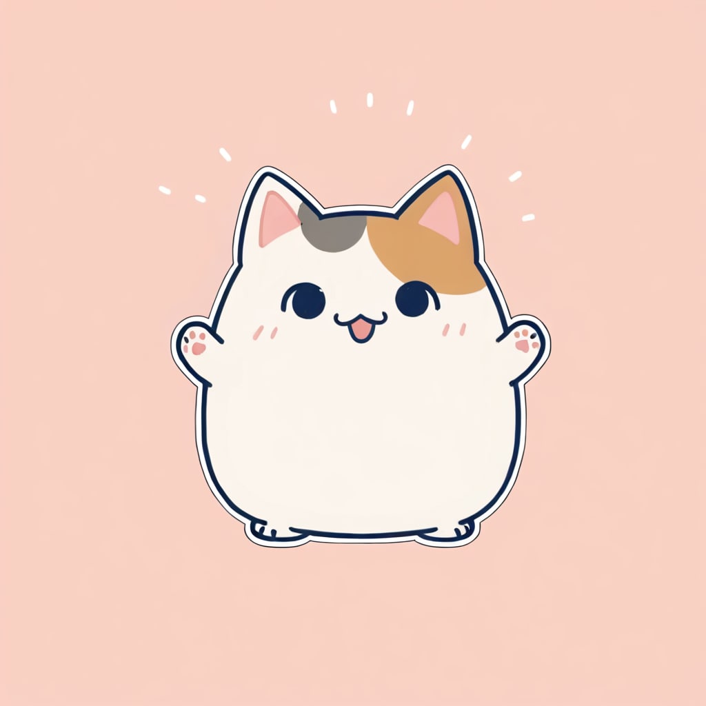 【破綻対策あり】丸い猫