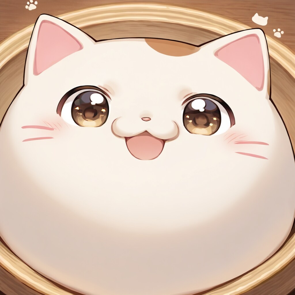 【破綻対策あり】丸い猫