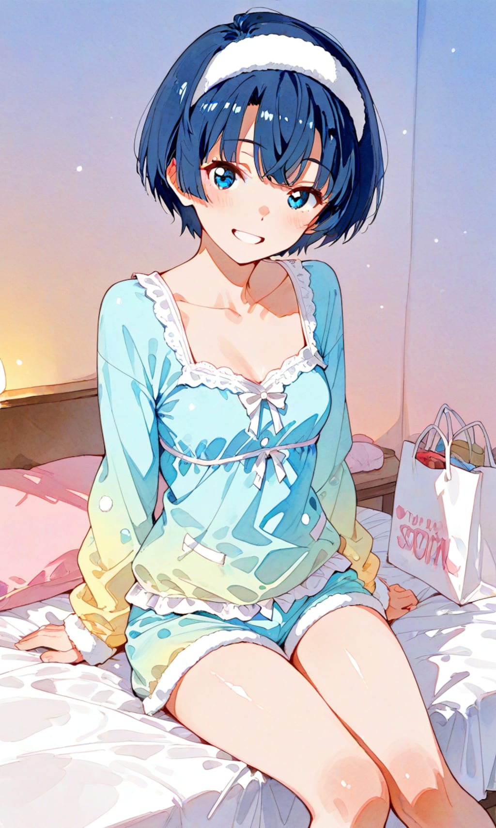 ホテルでくつろぐ柑菜ちゃん