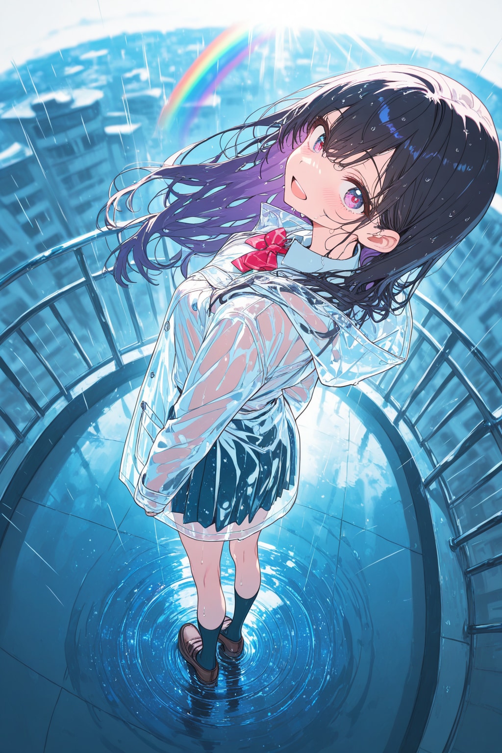 雨中の虹