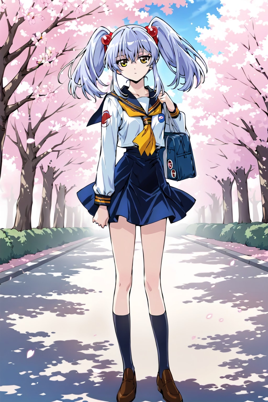 桜並木とホシノ・ルリ