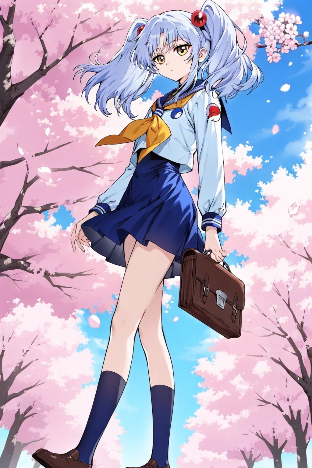 桜並木とホシノ・ルリ