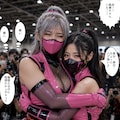 くノ一ピンクのコスプレで 6枚目