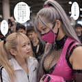 くノ一ピンクのコスプレで 12枚目