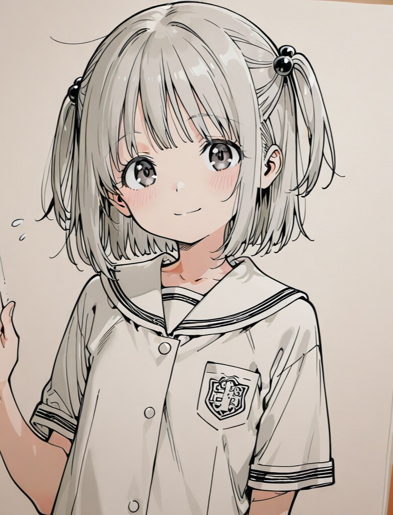 下書きの女の子 | の人気AIイラスト・グラビア