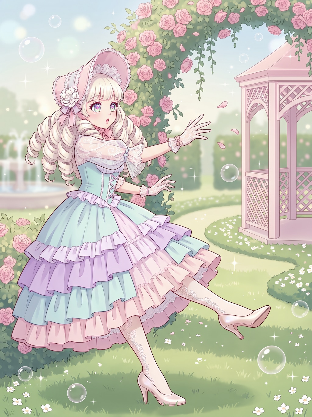 薔薇苑の白絹姫