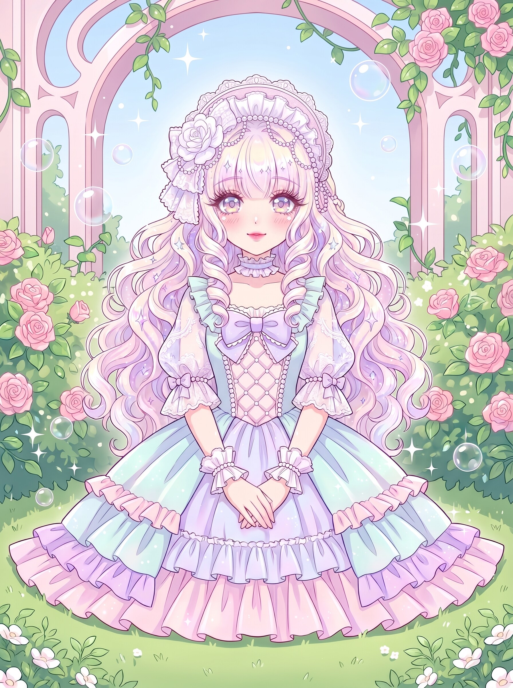 薔薇苑の白絹姫