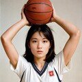 女バスのジャンプシュート（番外46） 6枚目