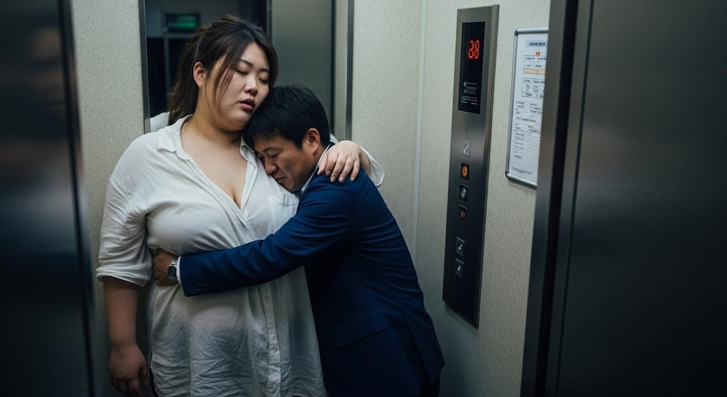 酔った巨体に介抱するふりして抱きつく男