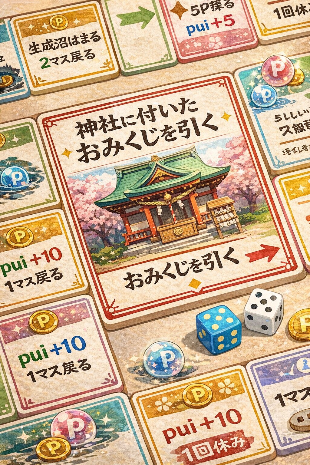 ちちぷいおみくじを引く