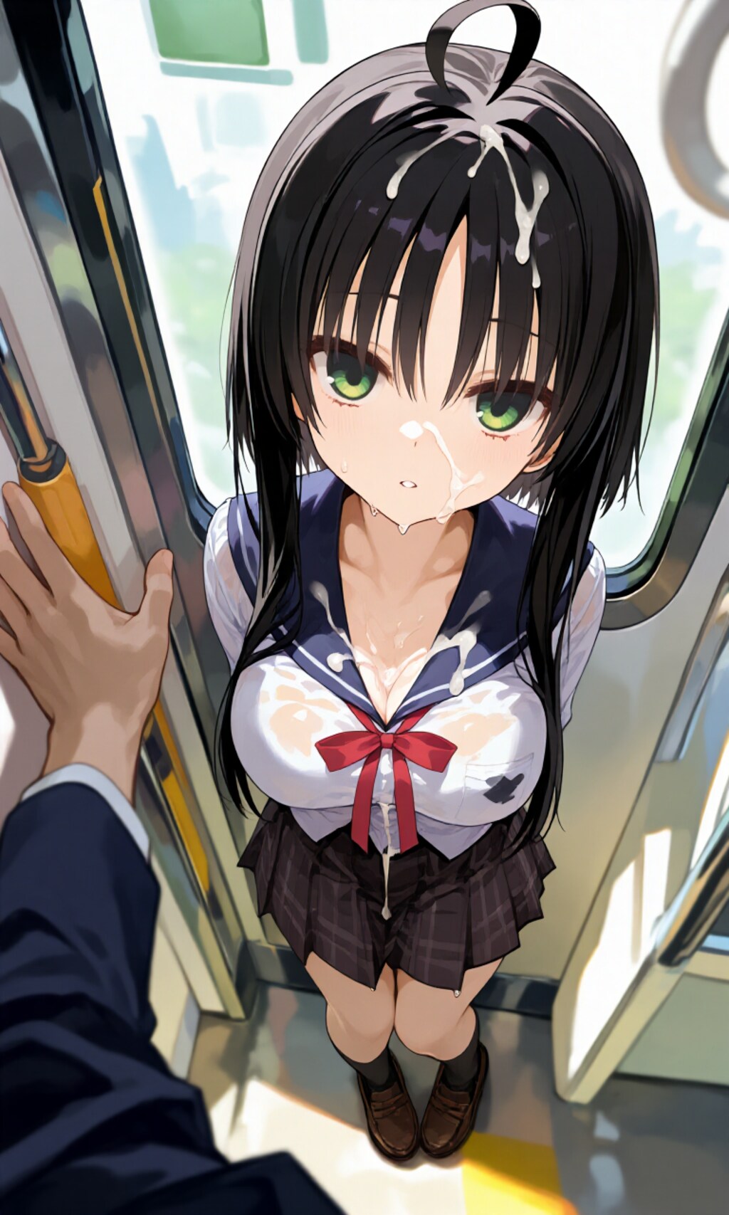 電車でぶっかけ 色々