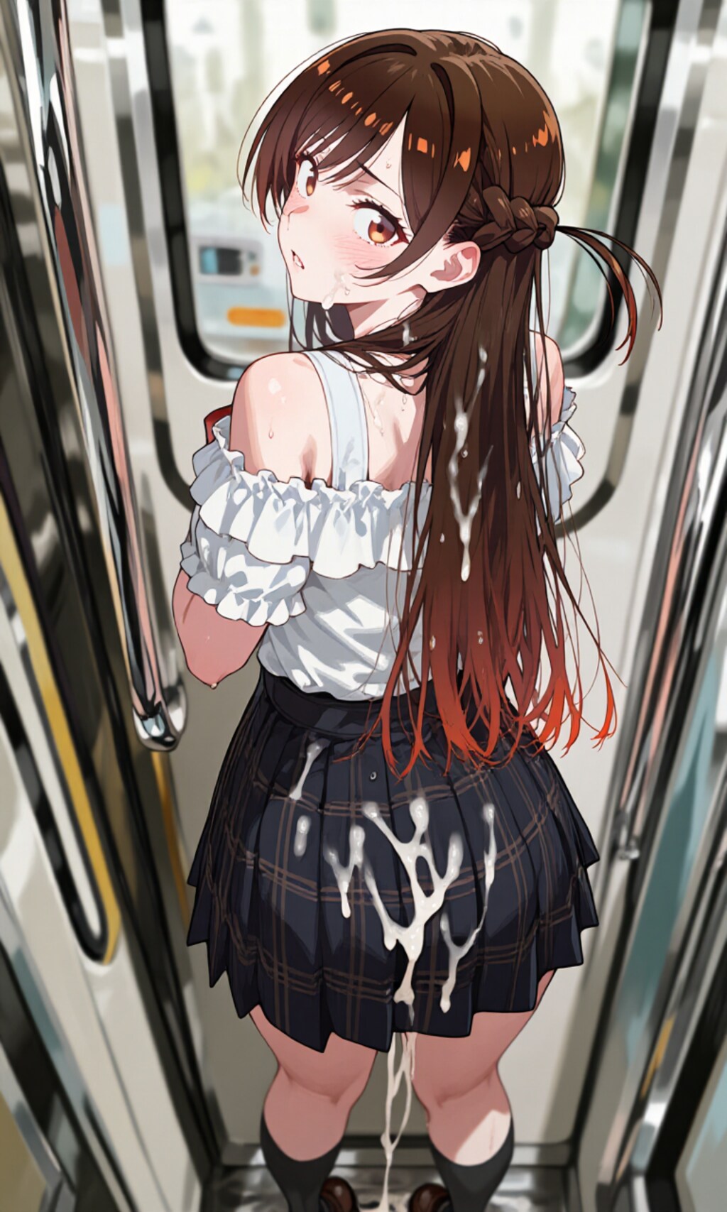 電車でぶっかけ 色々