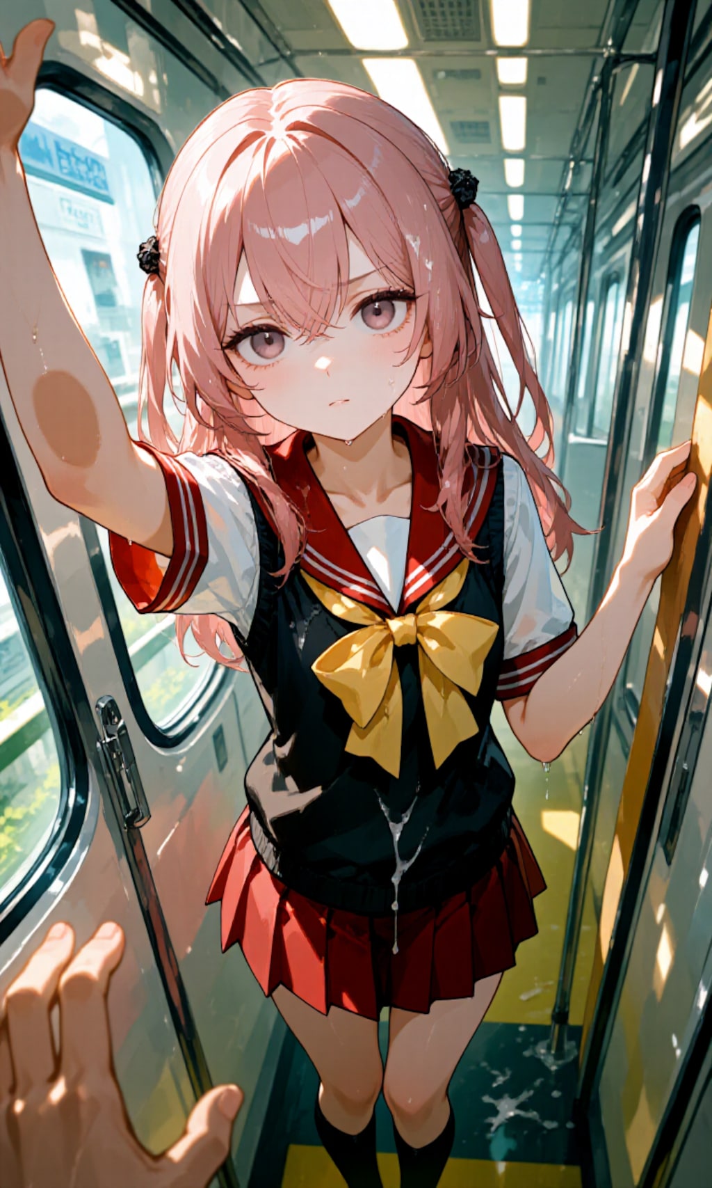 電車でぶっかけ 色々