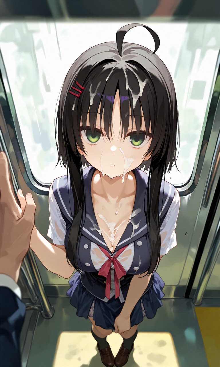 電車でぶっかけ 色々