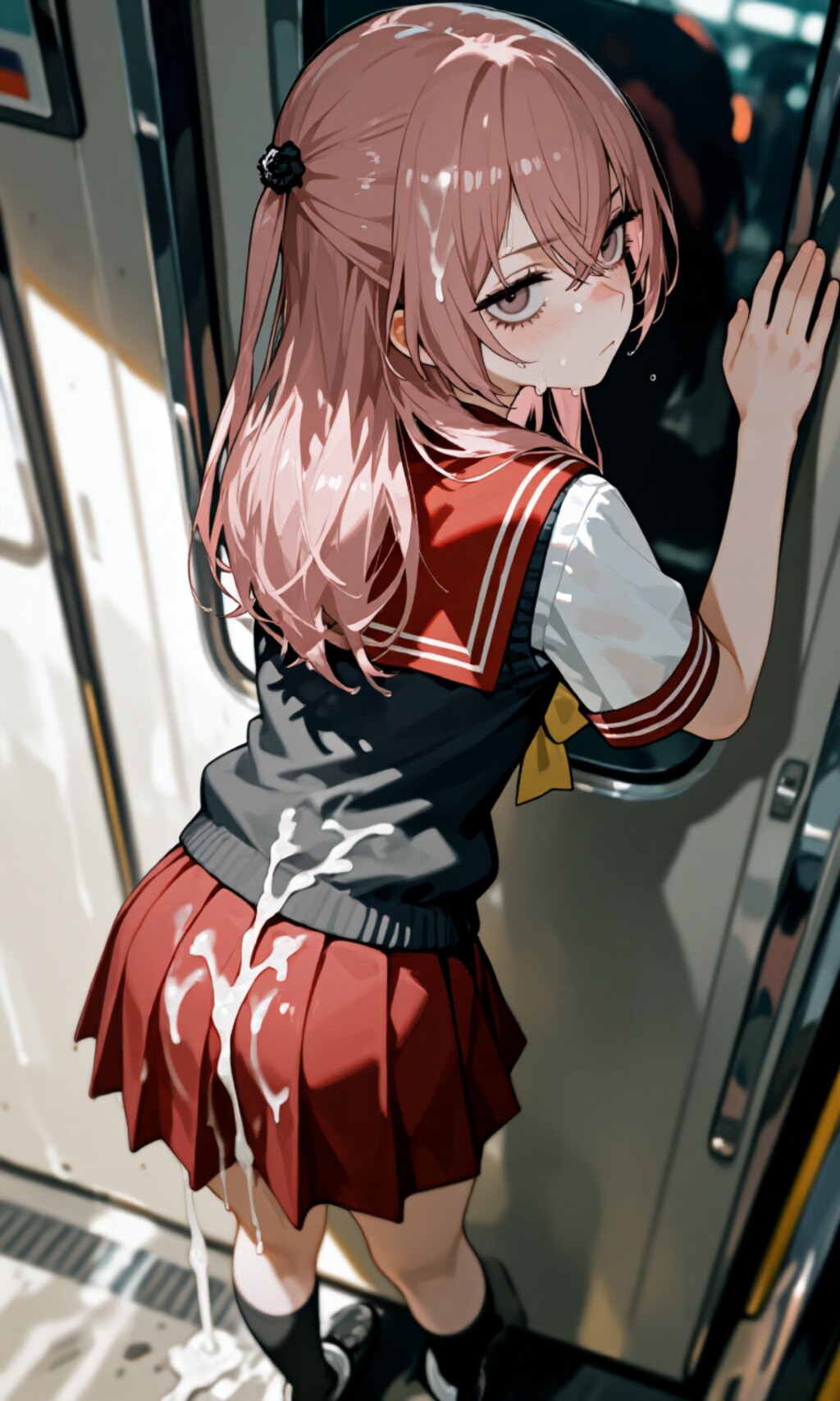 電車でぶっかけ 色々