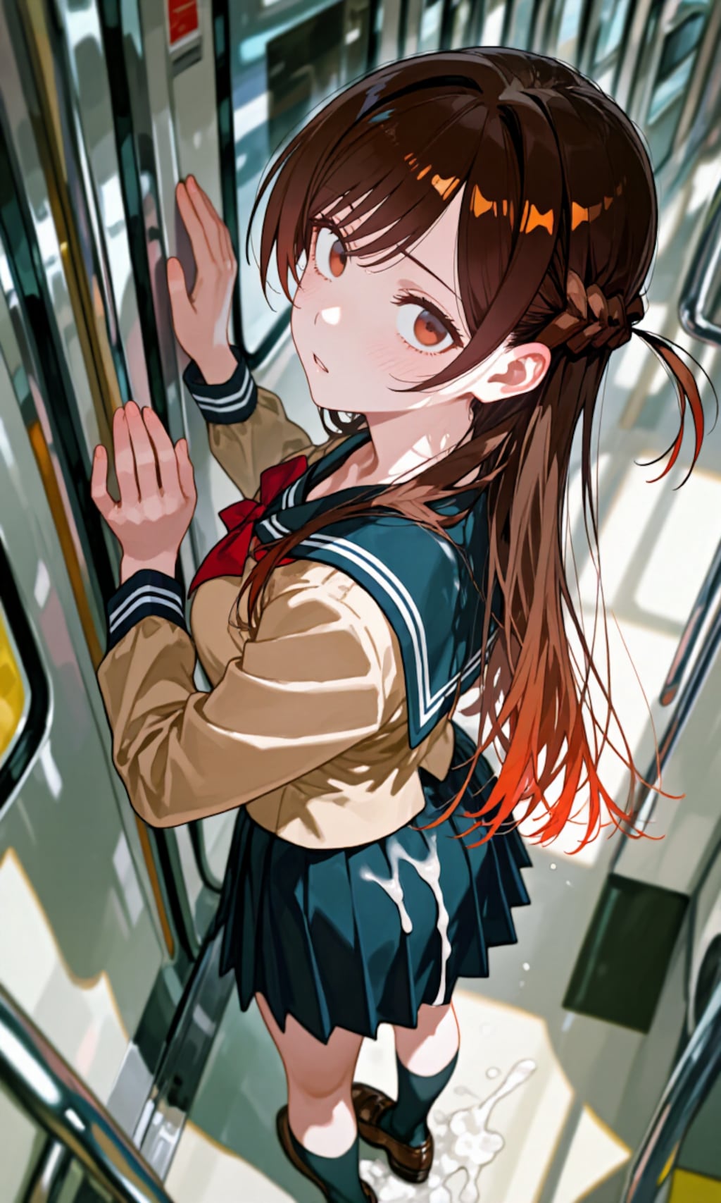 電車でぶっかけ 色々