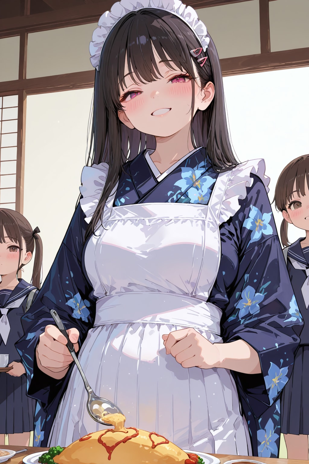 浴衣メイドで萌え萌えキュン🧡