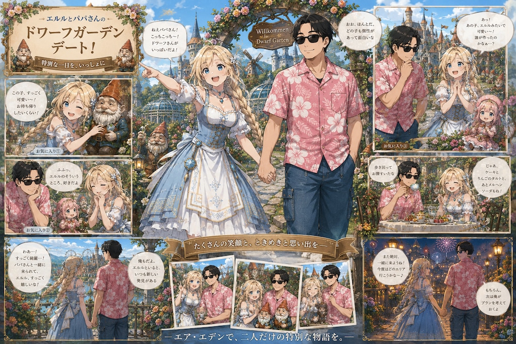 エルルとパパさんのデート