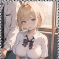 巨乳金髪JK・H　 Big breasted blonde JK・H 6枚目