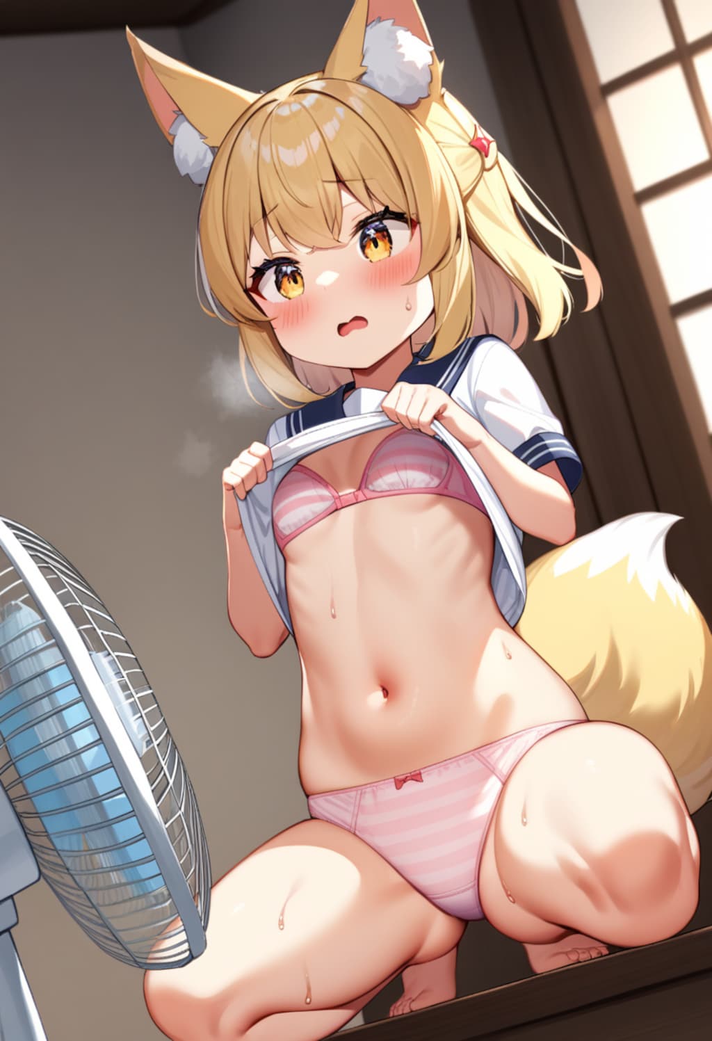 今日はとても暑いです。