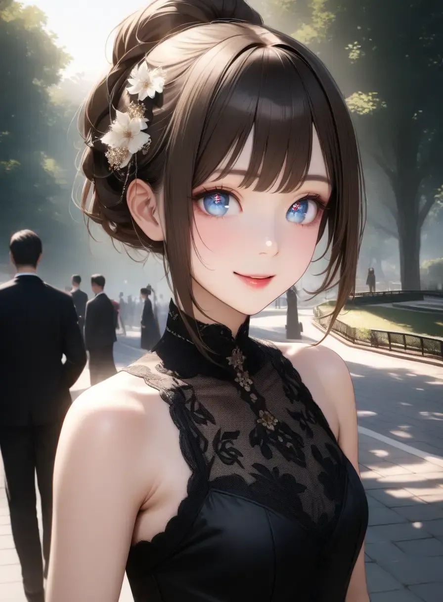 黒ドレス | の人気AIイラスト・グラビア