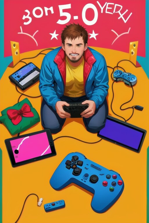 ゲームするおじさん