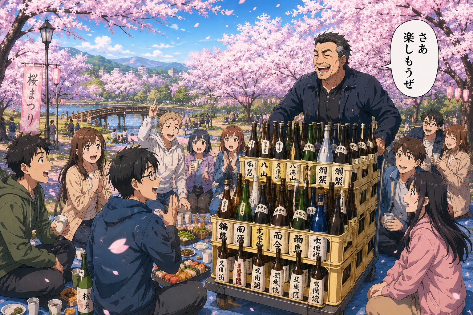 桜見