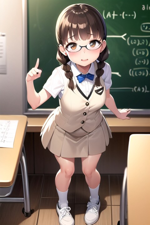 幼なじみと居残り勉強