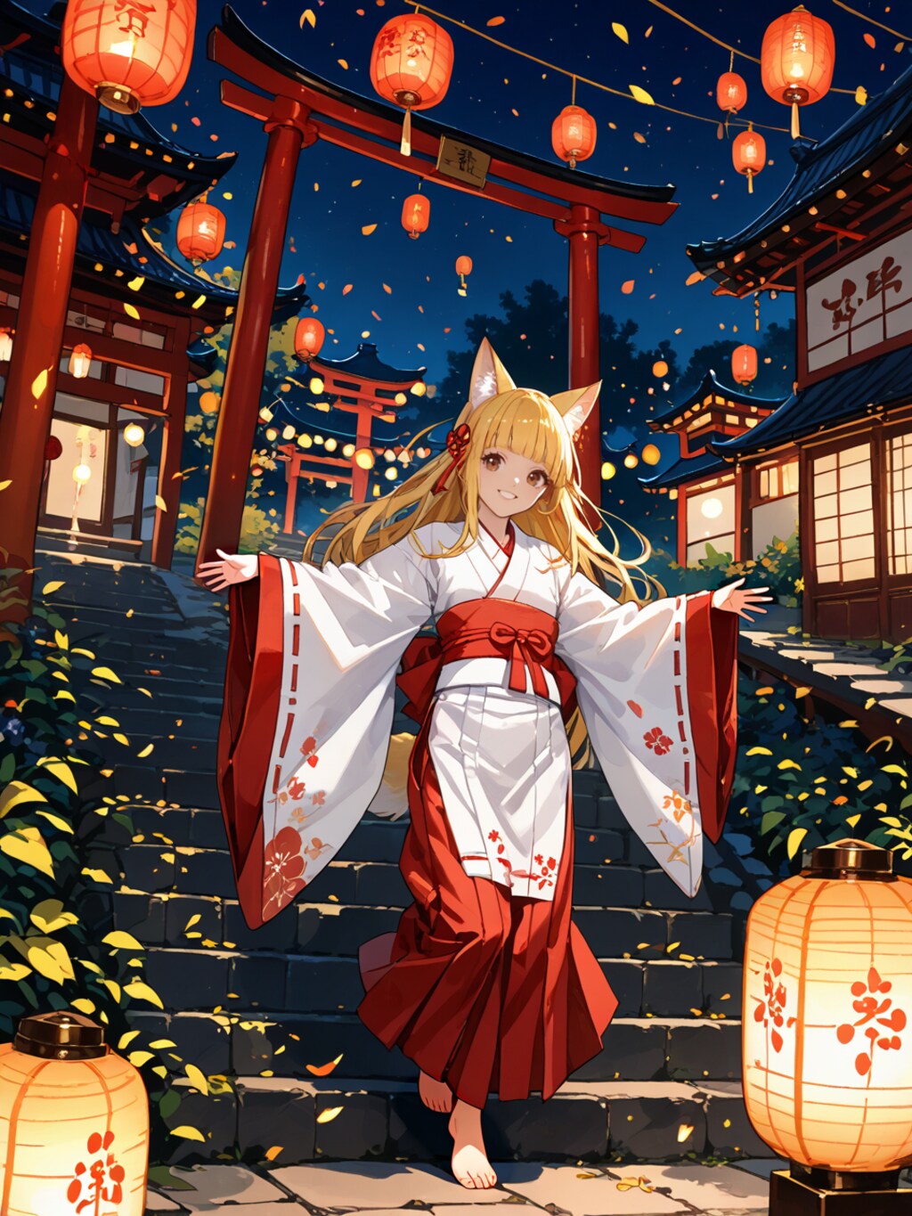 ようこそ、オキツネ神社祭へ！
