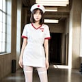 ナースのミニスカート美脚 2枚目
