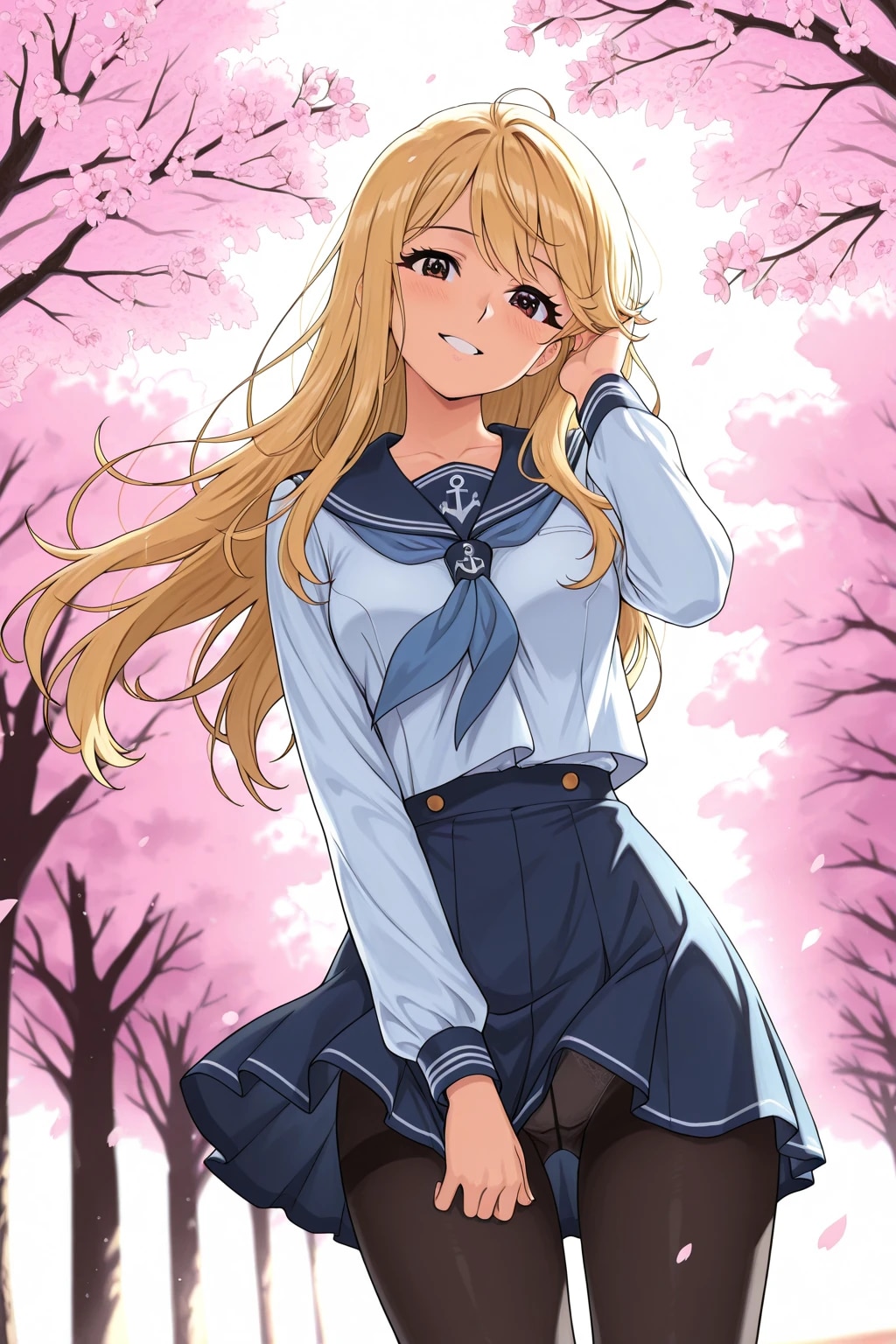 もう一つの世界線(春、桜吹雪)