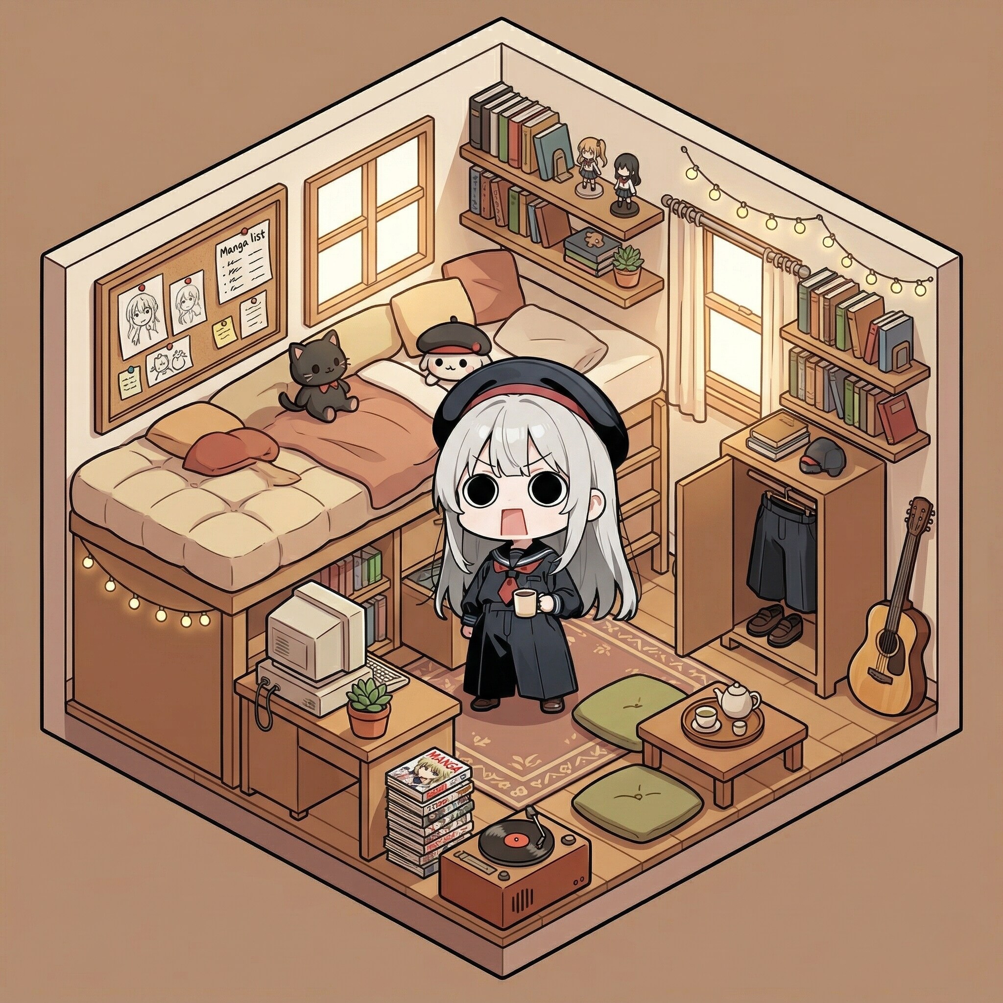 部屋で寛ぐえらいこっちゃ嬢 | の人気AIイラスト・グラビア