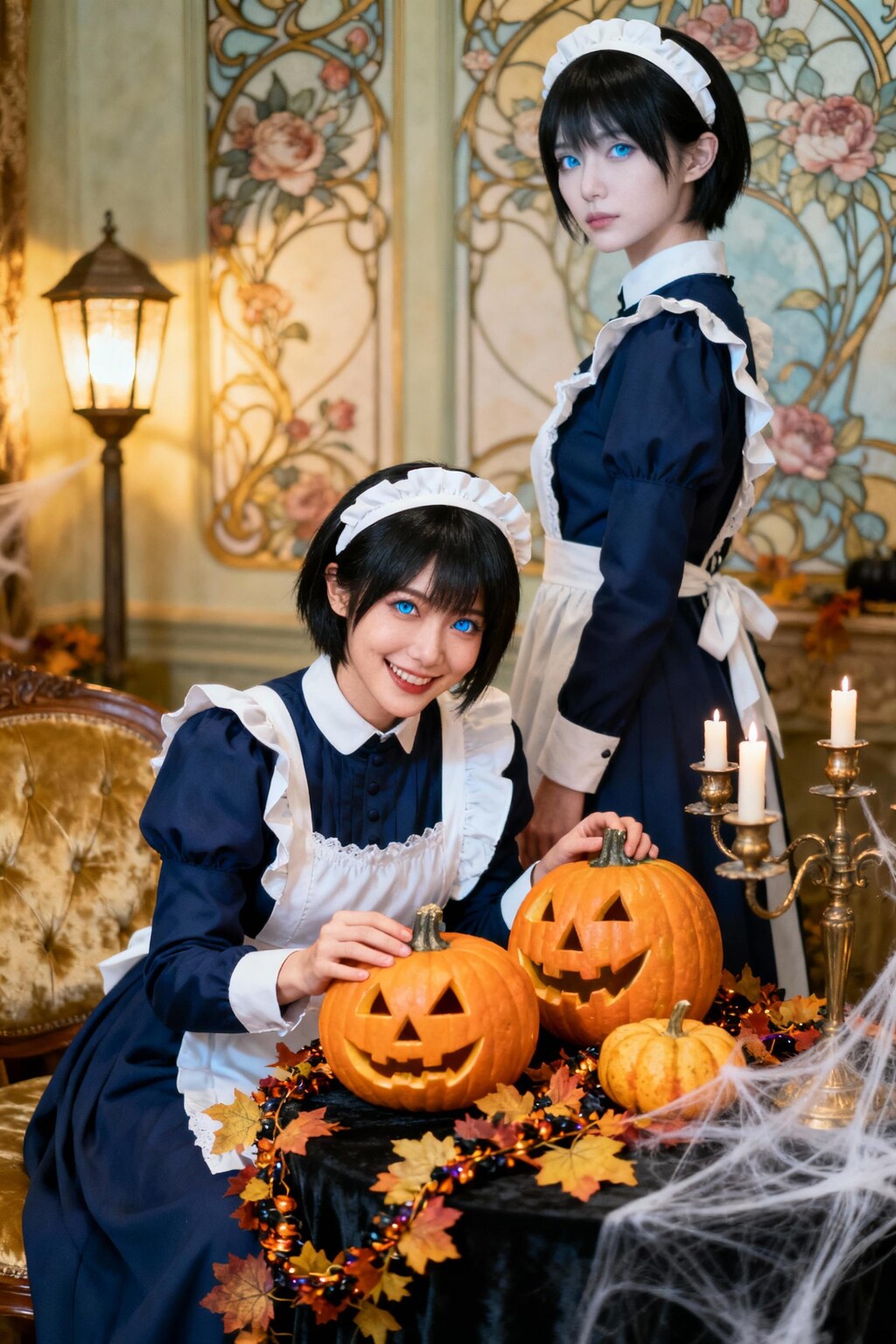 ハロウィンの飾り付け