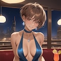 ドレス姿の日焼け彼女 2枚目