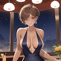 ドレス姿の日焼け彼女 6枚目